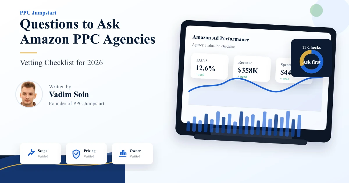 Checklist of questions to ask before hiring an Amazon PPC agency