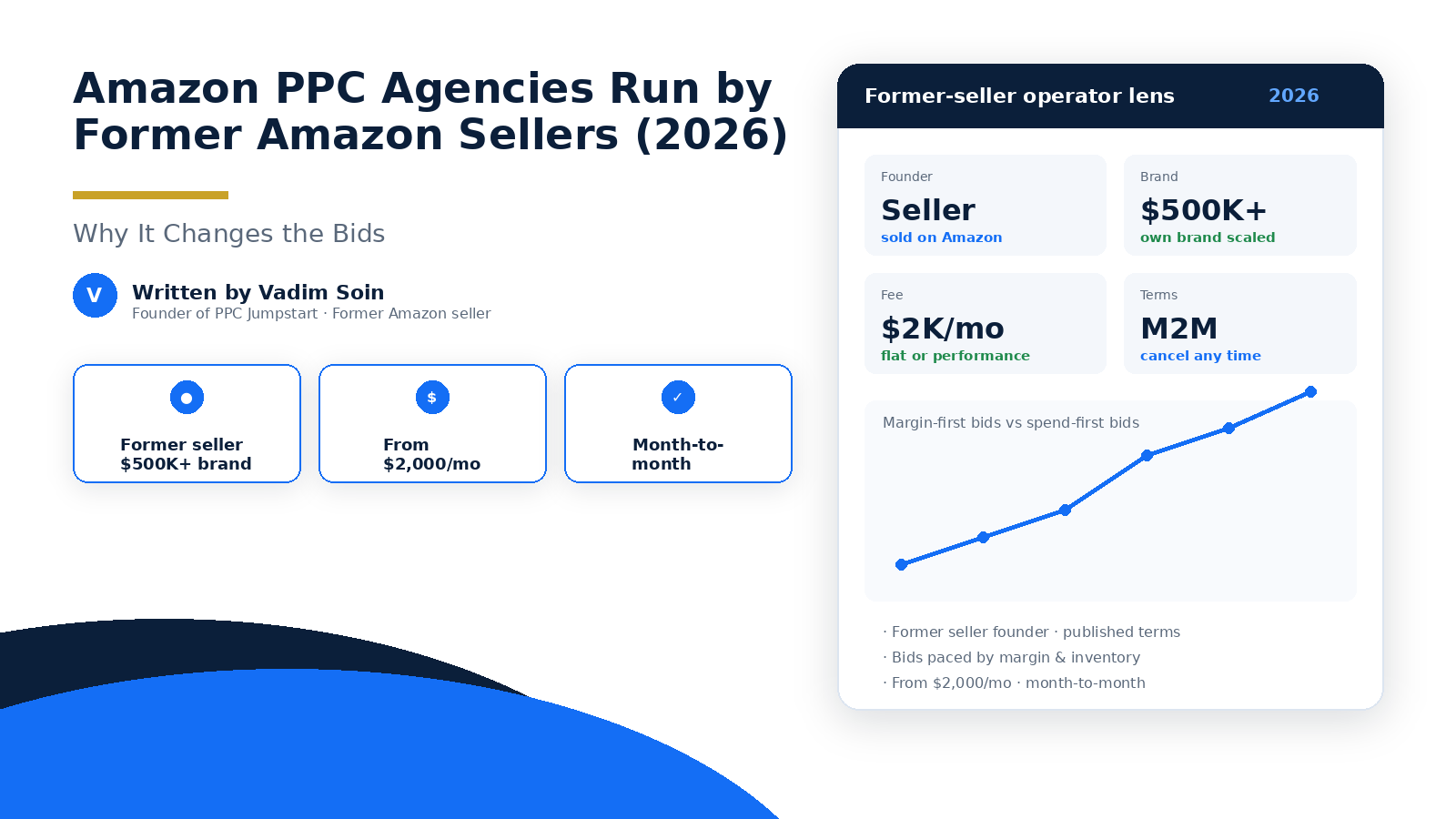 Amazon PPC agencies run by former Amazon sellers cover — why it changes the bids